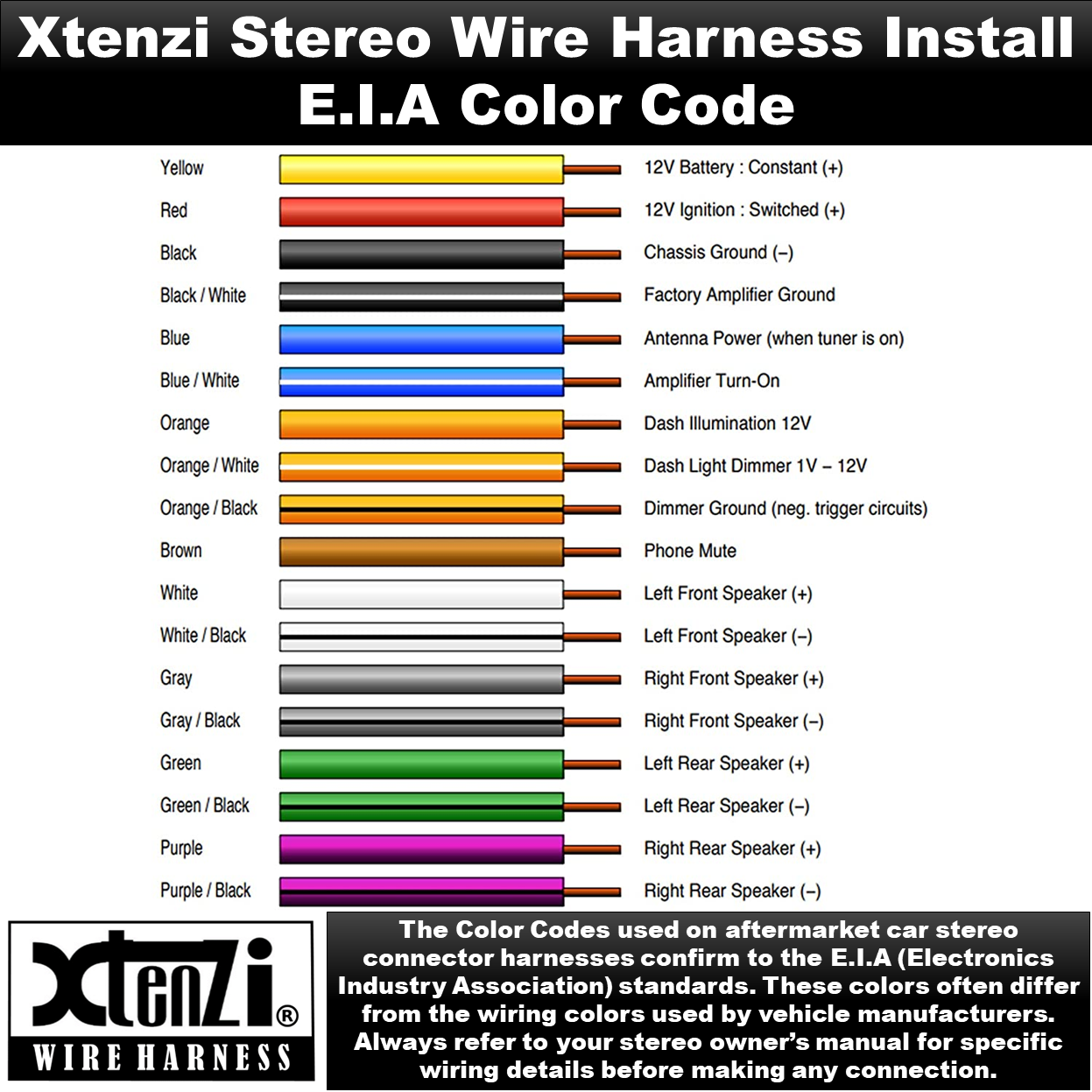 Xtenzi 16Pin Car Radio Power Wire Harness Connector for Pioneer AVH-4000DVD, AVH-P4020DVD - XT91005