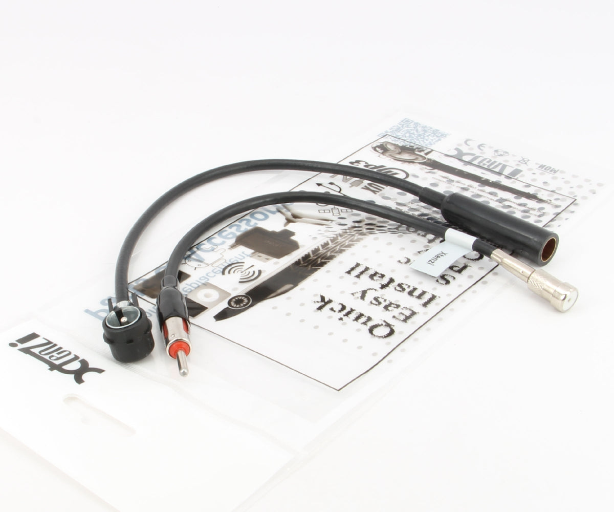 Xtenzi Car Radio Antenna Adapter Kit for 1988-2005 Audi-BMW-Mercedes-VW vehicles (XT-40-VW30)
