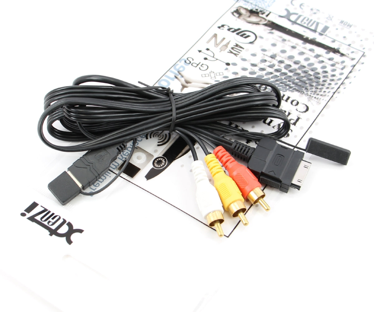 Xtenzi MDI AUX MMI Cable Adapter iPod Audio/Video USB RCA Direct Connection Cable for Pioneer AVIC-F700BT, F90BT, F900BT (CD-IU230V)