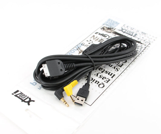 Xtenzi MDI AUX MMI Cable Adapter iPhone/iPod audio/video interface cable USB for Kenwood KCA-iP300V