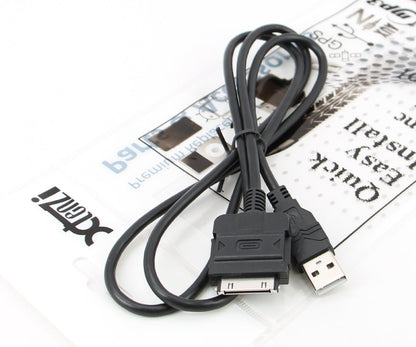 Xtenzi MDI AUX MMI Cable Adapter iPhone/iPod audio/video USB direct cable for Kenwood KCA-IP103