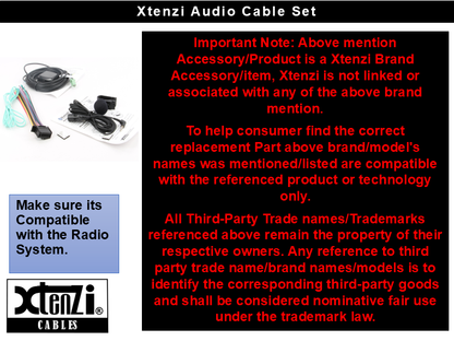 Xtenzi Connection Cable Set for Pioneer SPH-DA210 DA110 DA100 Complete Cables GPS MIC Wire Harness 3PCS Set - image 8