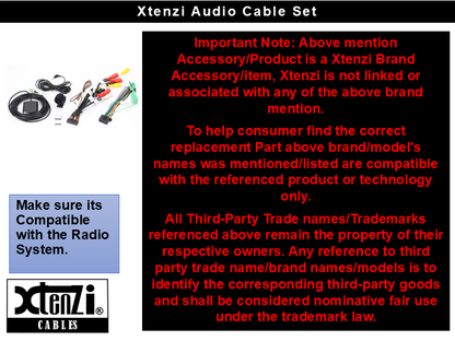 Xtenzi Cable Set GPS MIC RCA Power Harness for Pioneer AVH W4500NEX W4400NEX, W8500NEX, W8400NEX,W6500NEX,W6400NEX - image 2