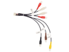 Xtenzi Car Audio Cable Set RCA Wire Harness Mic compatible with Pioneer AVH240EX AVH-240EX DMH130BT, DMH240EX, DMH241EX, DMH340EX, DMH341EX, DMH342EX - XT3314
