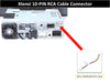 Xtenzi RCA Cord Assembly Harness XT91925 Compatible with Alpine ILXF409 ILXF411 Car Stereo Audio