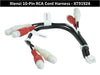 Xtenzi RCA Cord Assembly Harness XT91924 Compatible with Alpine ILXF57 ILXF509 ILXF511 Front/Rear/Sub-W