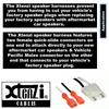 Xtenzi 2 Pair Car Audio Speaker Harness Set for Chevrolet, GMC, Nissan Vehicles