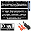 Xtenzi 2 Pair Car Audio Speaker Harness Set for Chevrolet, Dodge, Geo Vehicles