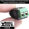 Xtenzi 4PCS RCA Male to AV Adapter: Video, CCTV, Solderless Adapter 5073X4