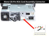 Xtenzi RCA Cord Assembly Harness XT91923 Compatible with Alpine ILXF409 ILXF411 Front Rear Sub with Camera
