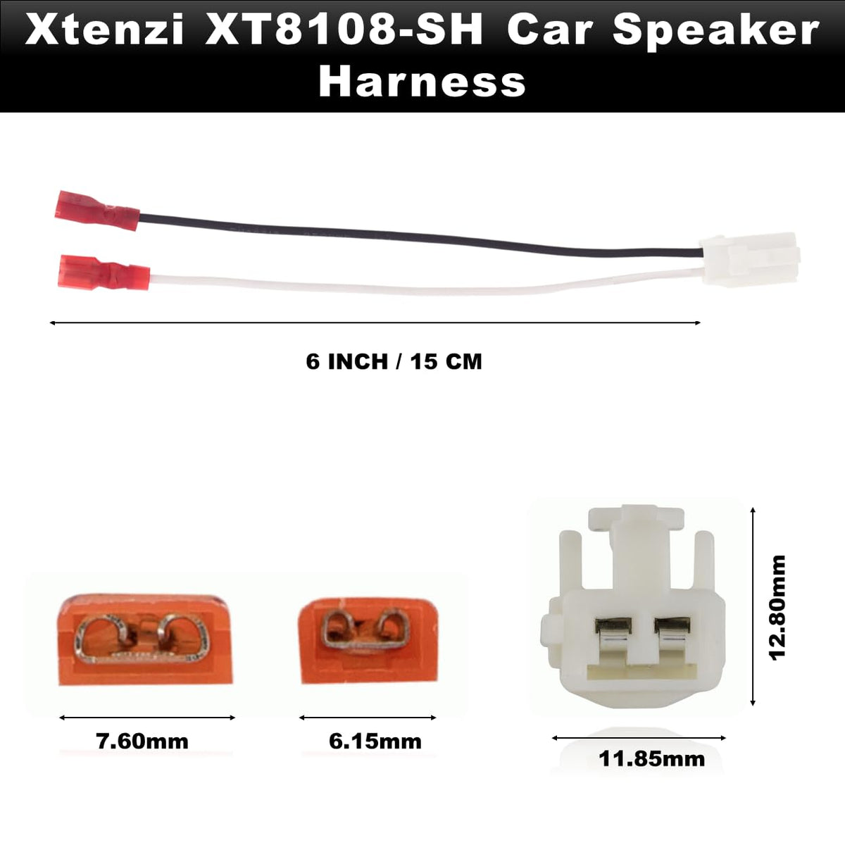 Xtenzi 2 Pair Car Speaker Harness Set Compatible with Toyota 2002-2004 Vehicles
