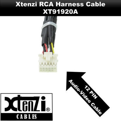 Xtenzi XT91920A RCA Cord Assembly Harness Car Audio Video Compatible with Pioneer DMH160BT, DMH1700NEX, DMH1770NEX, DMHW2700NEX, DMHW2770NEX