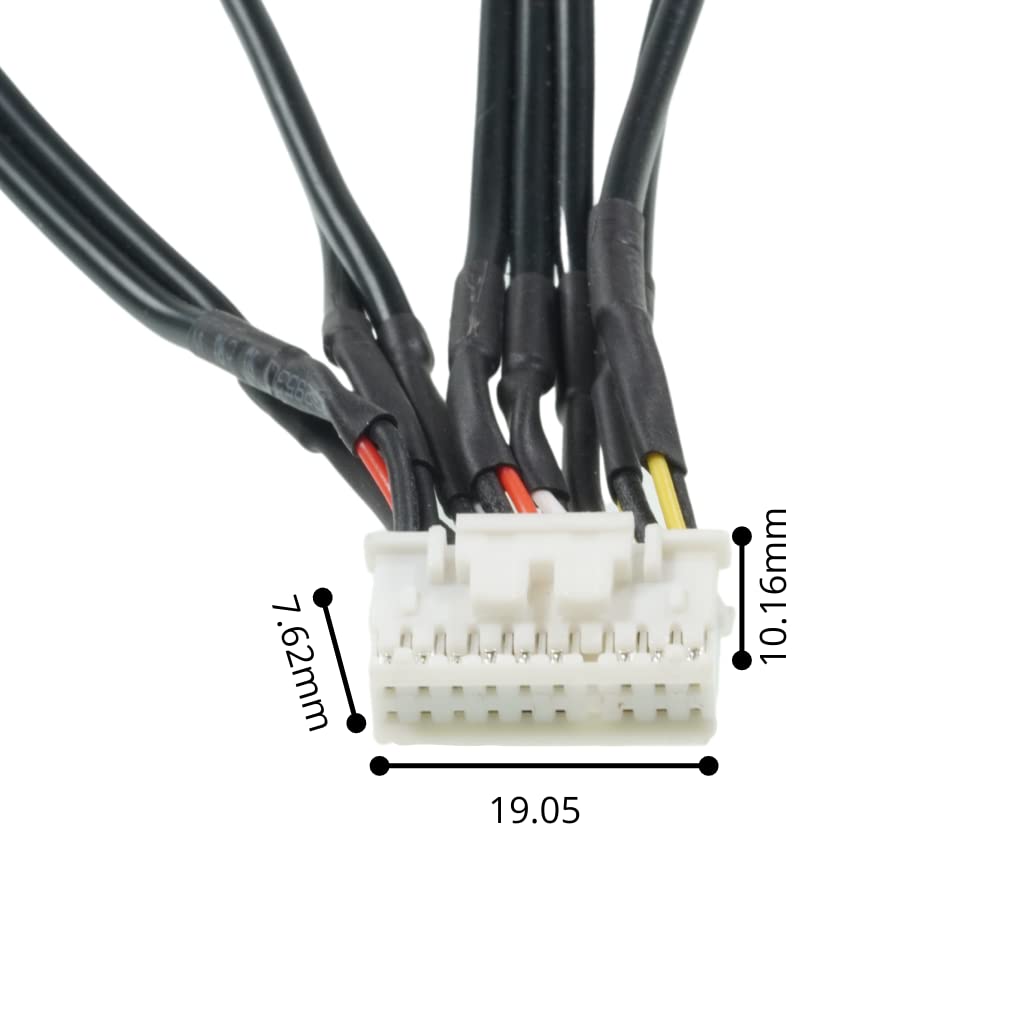 Xtenzi 20Pin AV RCA Cord Assembly Harness Car Audio Video Compatible with JVC Kenwood KW-NT300 KW-NT310 KW-NT500HDT KW-NT510HDT KW-NT700 KW-NT800HDT KW-NT810HDT - XT91915