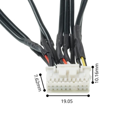 Xtenzi 20Pin AV RCA Cord Assembly Harness Car Audio Video Compatible with JVC Kenwood KW-NT300 KW-NT310 KW-NT500HDT KW-NT510HDT KW-NT700 KW-NT800HDT KW-NT810HDT - XT91915