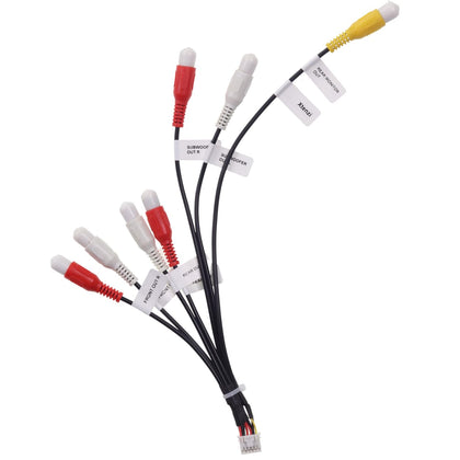 Xtenzi XT91920A RCA Cord Assembly Harness Car Audio Video Compatible with Pioneer DMH160BT, DMH1700NEX, DMH1770NEX, DMHW2700NEX, DMHW2770NEX