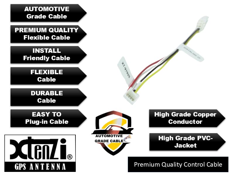 Xtenzi RCA Cord Assembly Harness XT91925 Compatible with Alpine ILXF409 ILXF411 Car Stereo Audio