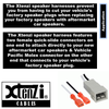 Xtenzi 2 Pair Car Audio Speaker Harness Set for Ford, Mercury, Chrysler Vehicles