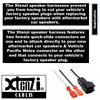 Xtenzi 2 Pair Car Audio Speaker Harness Set for Ford, Mercury, Mazda Vehicles