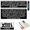 Xtenzi 2 Pair Car Audio Speaker Harness Set for Select Ford and Mazda Vehicles