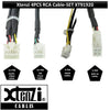Xtenzi 4PCS Set XT91920 RCA Cord Assembly Harness Car Audio Video Compatible with Pioneer DMH160BT, DMH1700NEX, DMH1770NEX, DMHW2700NEX, DMHW2770NEX.