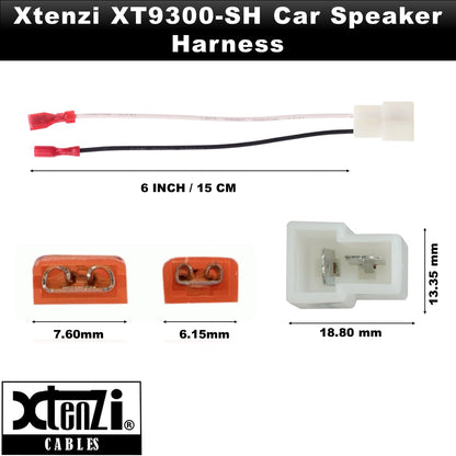 Xtenzi 2 Pair Car Audio Speaker Harness Set Compatible with Mazda, Nissan, VM Vehicles