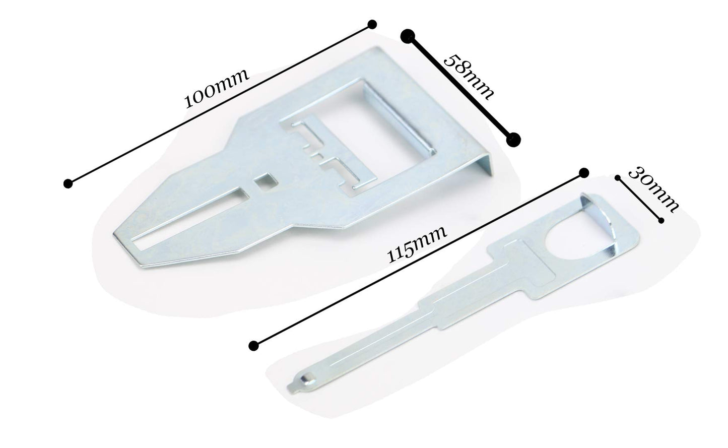Xtenzi Replacement Radio Removal Key Set Compatible with Clarion Car Stereos - XT91424