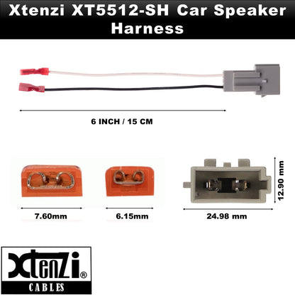 Xtenzi 2 Pair Car Speaker Harness Set Compatible with Ford, Mercury, Mazda Vehicles