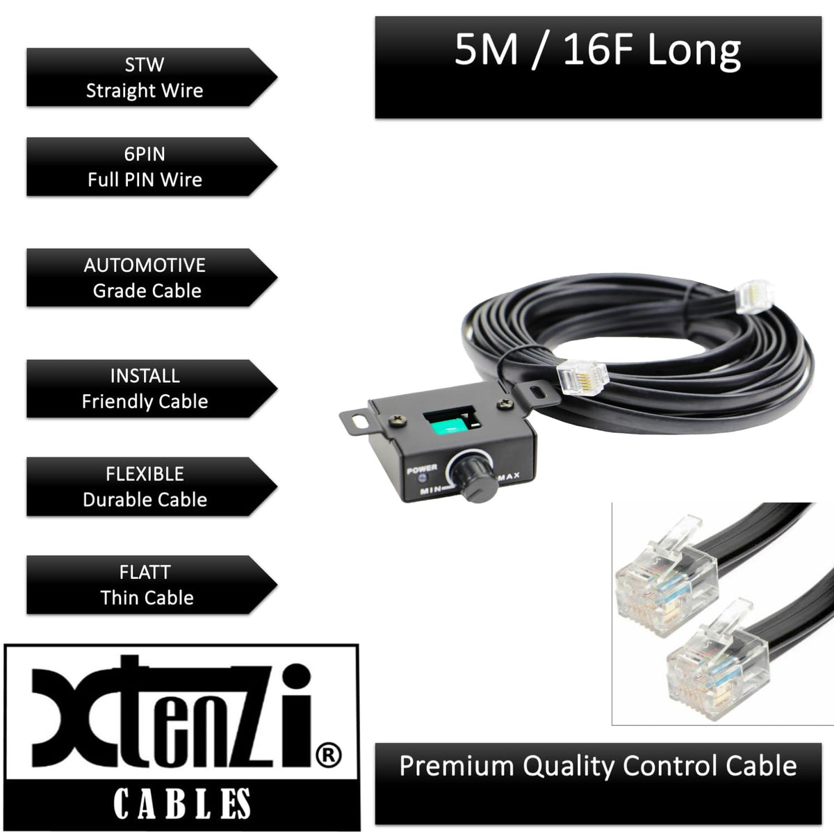 Xtenzi Amplifier Bass Volume Knob Control Remote XTBR39 Compatible with Memphis Select Models: PRX600.1V PRX1000.1V PRX1500.1V Amplifiers