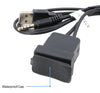 Xtenzi USB and 3.5mm A/V Rectangle Panel Jack Extension Cable Compatible with Select Toyota, Honda Models