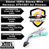 Xtenzi 16 Pin Car Radio Wire Harness Compatible with Pioneer CD DVD Navigation In-Dash - XT91007