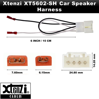 Xtenzi 2 Pair Car Speaker Harness Set Compatible with Ford and Mazda Vehicles