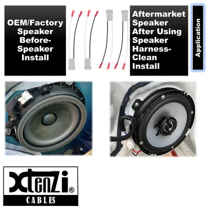 Xtenzi 2 Pair Car Speaker Harness Set Compatible with Honda, Acura Vehicles