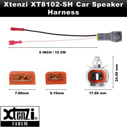Xtenzi 2 Pair Car Speaker Harness Set Compatible with Toyota 1989-2003 Vehicles