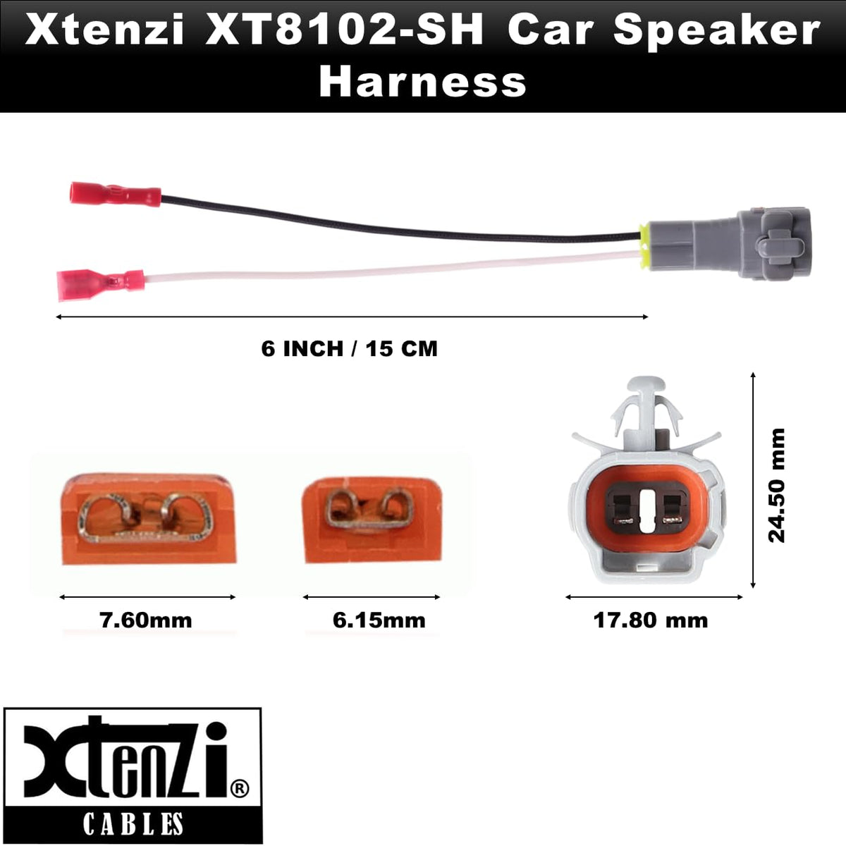 Xtenzi 2 Pair Car Speaker Harness Set Compatible with Toyota 1989-2003 Vehicles