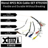 Xtenzi 4PCS Set XT91920 RCA Cord Assembly Harness Car Audio Video Compatible with Pioneer DMH160BT, DMH1700NEX, DMH1770NEX, DMHW2700NEX, DMHW2770NEX.