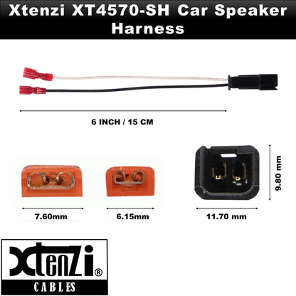 Xtenzi 2 Pair Car Audio Speaker Harness Set Compatible with Chevrolet, Dodge, Geo Vehicles