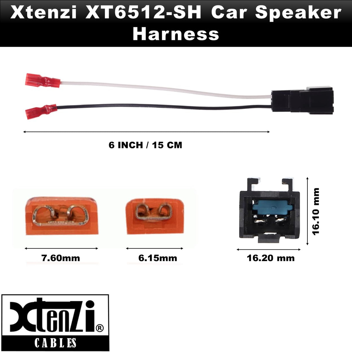 Xtenzi 2 Pair Car Speaker Harness Set Compatible with Chrysler, Dodge, Jeep Vehicles
