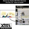 Xtenzi Car Radio ISO Wire Harness Compatible with Toyota Tacoma 2005-2020, RAV4 1996-2009, Tundra 2004-2018 Subaru 2014-2019 Stereo Cable Plug XT1761-12