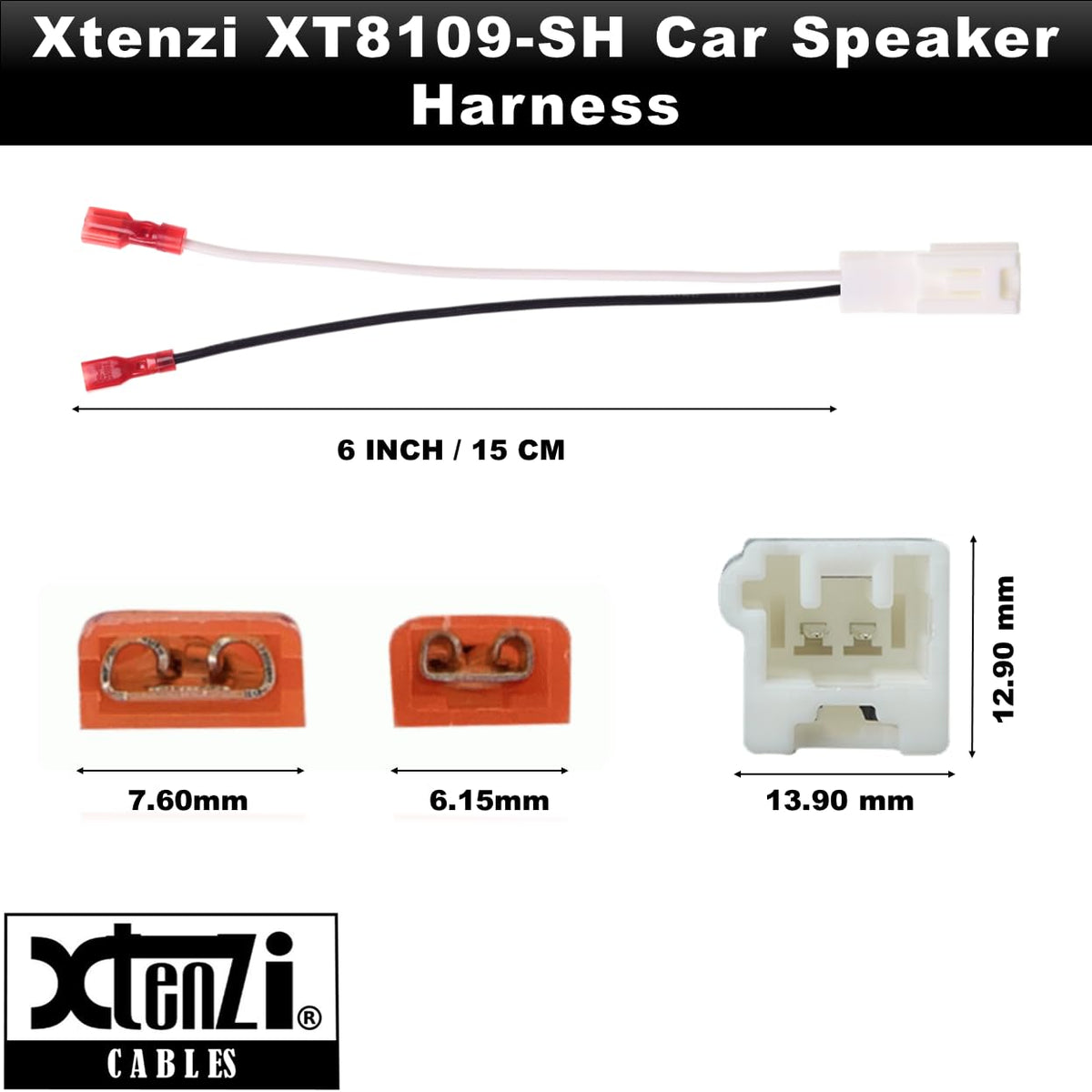 Xtenzi 2 Pair Car Audio Speaker Harness Set Compatible with Toyota 2018-2020 Vehicles