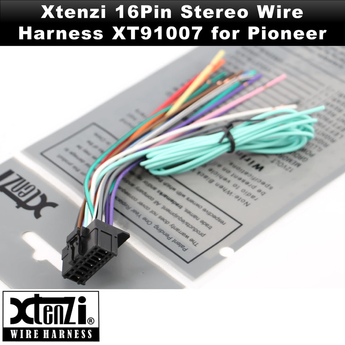Xtenzi 16Pin Car Radio Power Wire Harness Connector Compatible with Pioneer AVICD3 AVICX940BT AVICX930BT AVICX9310BT AVICX920BT AVICZ120BT - XT91007