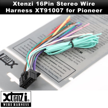 Xtenzi 16Pin Car Radio Power Wire Harness Connector Compatible with Pioneer AVICD3 AVICX940BT AVICX930BT AVICX9310BT AVICX920BT AVICZ120BT - XT91007