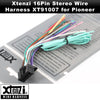 Xtenzi 16 Pin Car Radio Wire Harness Compatible with Pioneer CD DVD Navigation In-Dash - XT91007