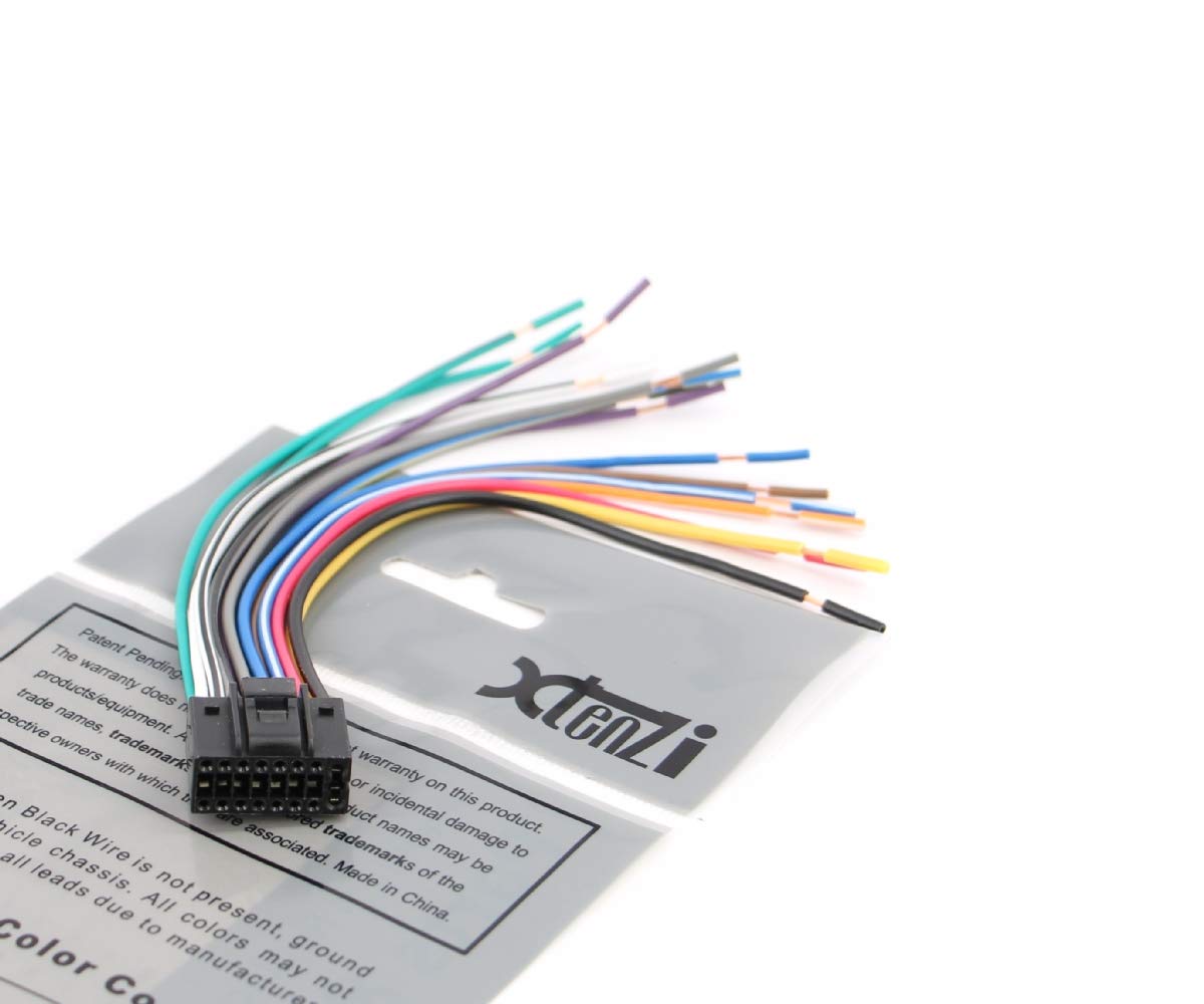 Xtenzi Car Radio Wire Harness Compatible with Kenwood CD DVD Navigation in-Dash - XT91016