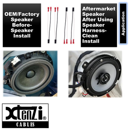 Xtenzi 2 Pair Car Audio Speaker Harness Set Compatible with Jimmy, Astro Vehicles