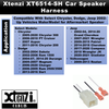 Xtenzi 2 Pair Car Audio Speaker Harness Set for Select Chrysler, Dodge Vehicles