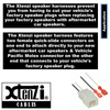 Xtenzi 2 Pair Car Audio Speaker Harness Set for Chrysler, Dodge, Jeep Vehicles