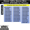Xtenzi 16Pin Car Radio Power Wire Harness Connector Compatible with Pioneer AVH200BT AVH100DVD AVHP4300DVD AVHP4200DVD - XT91006