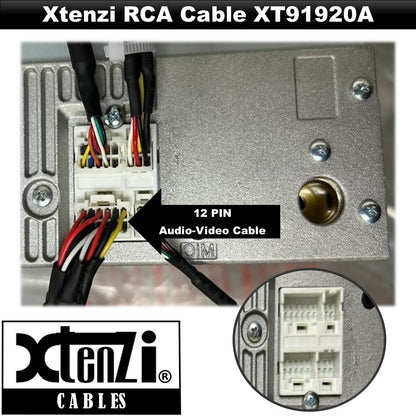 Xtenzi XT91920A RCA Cord Assembly Harness Car Audio Video Compatible with Pioneer DMH160BT, DMH1700NEX, DMH1770NEX, DMHW2700NEX, DMHW2770NEX