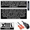 Xtenzi 2 Pair Car Audio Speaker Harness Set Compatible with Chevrolet, GMC Vehicles