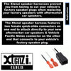 Xtenzi 2 Pair Car Speaker Harness Set Compatible with Audi 1996-2003 Vehicles